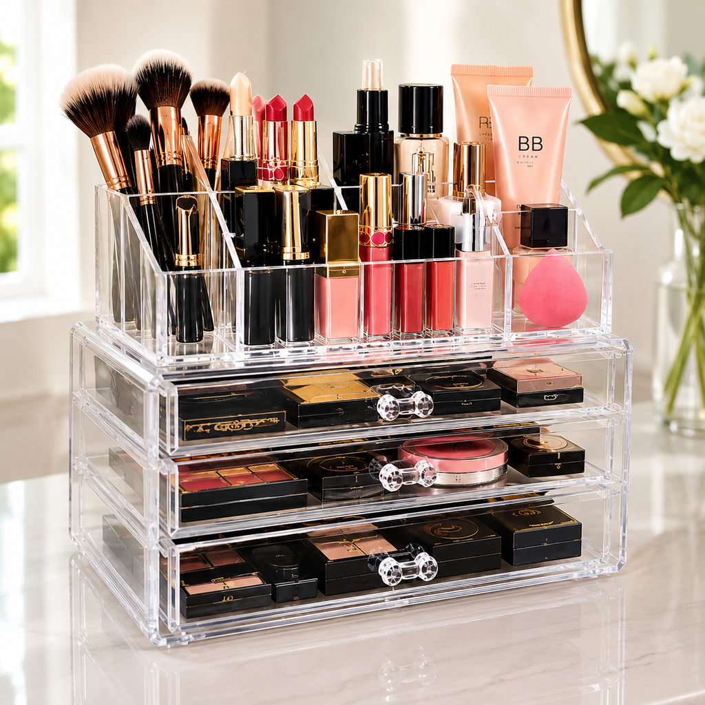 Elegant Acrylic Makeup Organizer