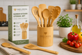 Bamboo Kitchen Utensil Set Display